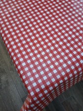 Red Cafe Bistro Gingham Check