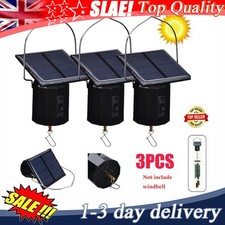 3PCS Solar Powered Wind Spinner Motor Garden Hanging Ornament Electric Tool UK