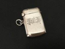 Antique silver Vesta case