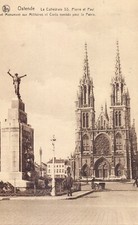 Vintage Postcard Belgium 1926 "Ostende - La Cathedrale" *Worldwide ship*