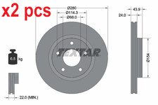 X2 PCS L&R SIDES FITS FOR