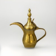 Islamic Hand Made Antique Brass Dallah Middle Eastern Arabic Coffee Pots *RARE*