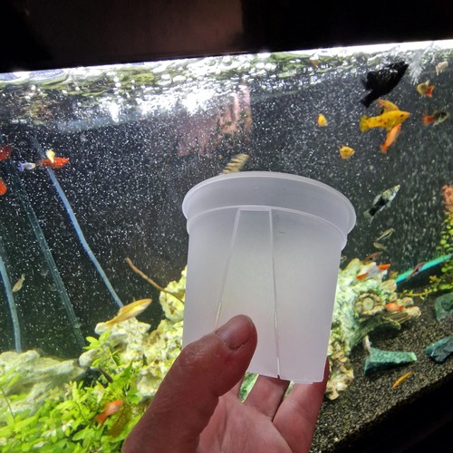 Round plastic semi - plastic, transparent