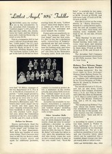 1954 PAPER AD Article Littlest Angel Doll 10.5" Nichols Stallion .45 Cap Gun 