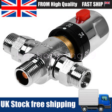 15mm Thermostatic Mixing Blending Valve Bidet Cold Hot Water Heater Shower Mixer