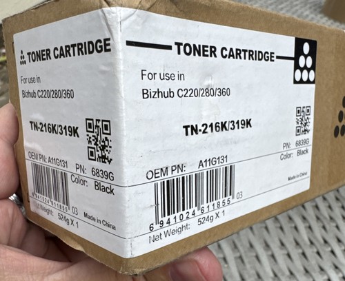 Konica minolta tn216k tn319k - konica,