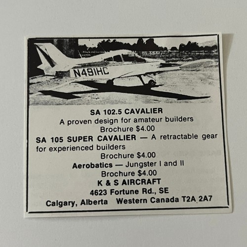 Aircraft 102 5 cavalier - k&s,