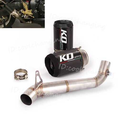 60mm mid exhaust pipe - 60mm, carbon