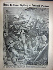 Old Antique Print Ww1 1916 German Dug-Outs British Siers Pozieres Fort