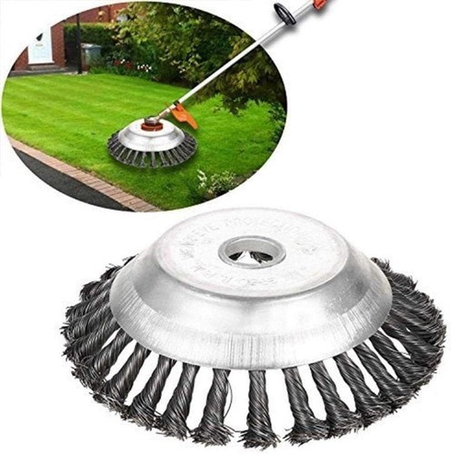 Wire brush grass trimmer - 6",