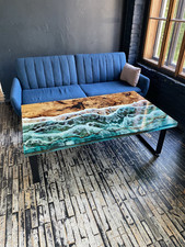 Ocean Epoxy Resin Table –
