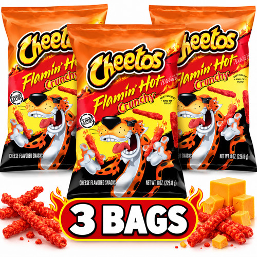 Cheetos flaming hot crunchy - cheetos,