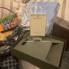 Wedgewood Vera Wang Infinity Double Invitation Frame Silver Plated New in Box 