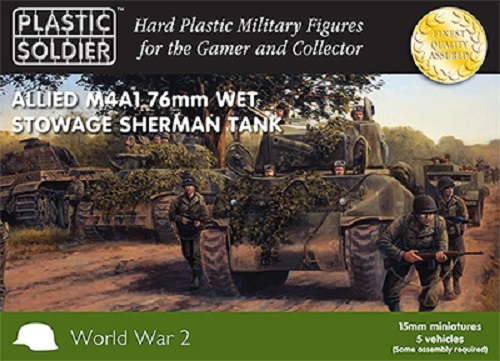 15mm ww2 allied m4a1 - 5x,