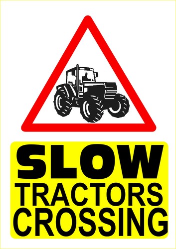 Tractors warning safety - tractors,