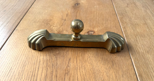 Antique brass fire iron - iron, tidy