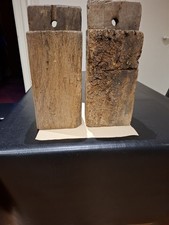 Two Lovely Antique Oak Beam Ends Complete With Tenons And Peg Holes.