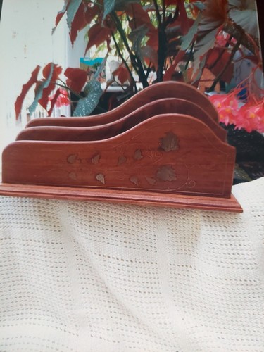 Wooden letter rack - wooden,