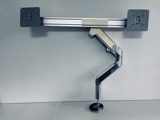 Humanscale M8 - Dual Crossbar Table Mount Screw Through / Bolt Through Mount