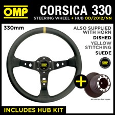 VAUXHALL CAVALIER GSI SRI 89-95 OMP CORSICA 330 SUEDE LEATHER STEERING WHEEL