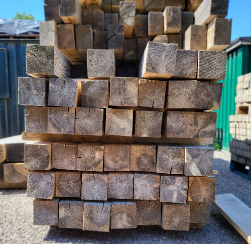 Air dried pine post - pine,