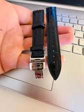 Breitling 18mm Black Leather