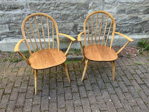 Pair vintage ercol - a,