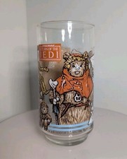 Vtg 1983 Star Wars Return Of The Jedi Ewok Village Burger King Coca Cola Glass