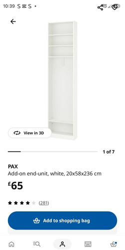 Ikea pax end unit - pax, end-unit