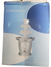 Cookworks Chocolate Fountain with Stainless Steel Bowl and Tower