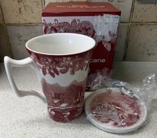 Spode winter scene coffee - spode,