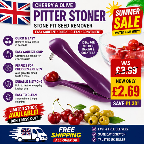 Cherry olive pitter - olive, stoner
