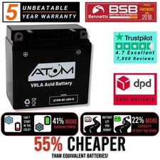 YB9-B - Atom AGM Motorcycle Battery 12V 9Ah 175CCA Gilera Cougar 125 1999-2000
