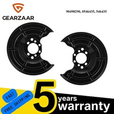 2x Rear Brake Disc Back Plates