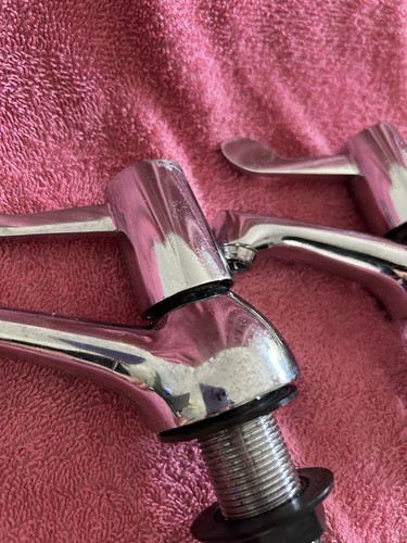 Pair chrome lever bath - bath, taps
