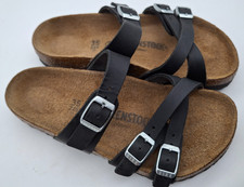 BIRKENSTOCK BLACK WAXY LEATHER