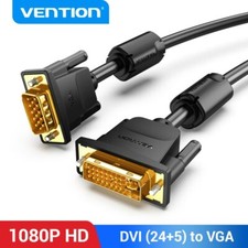 DVI Male to VGA Cable Dual Link DVI-I 24+5 to VGA D-Sub Video Adapter Cable Lead