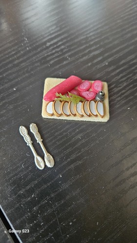Vintage doll house - vintage, food