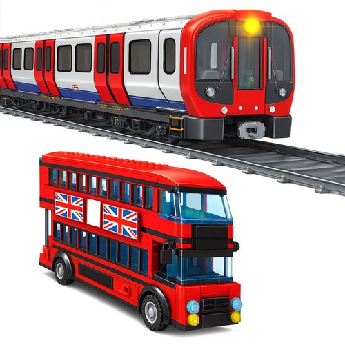 505pcs city transport building - transport,