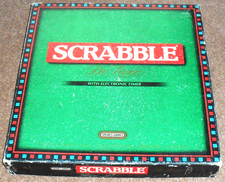 Scrabble Deluxe Board Game Spears Word Strategy Turntable 1990s COMPLETE RETRO