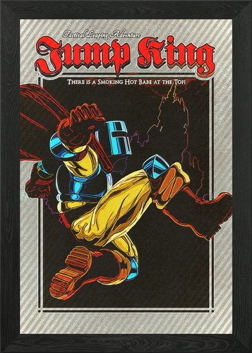 Jump king framed wall art - wall,