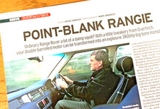 RANGE ROVER OVERFINCH 580S 580  FRAMEABLE ORIGINAL CLASSIC CAR ROAD TEST REVIEW