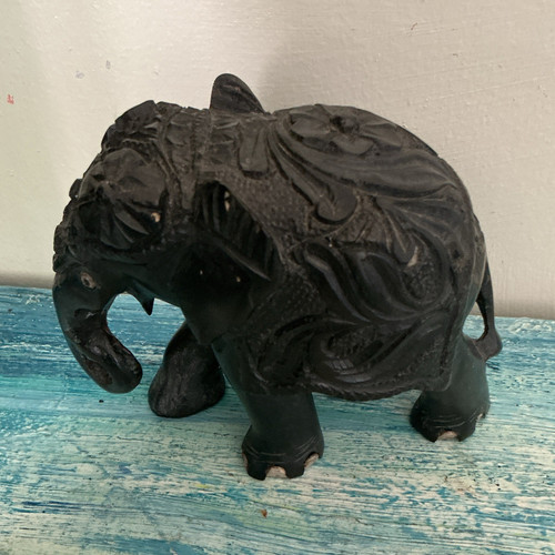 Antique elephant figurine - antique,