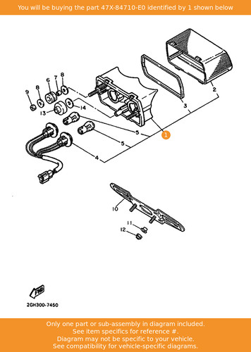 Yamaha taillight unit assy - yamaha,
