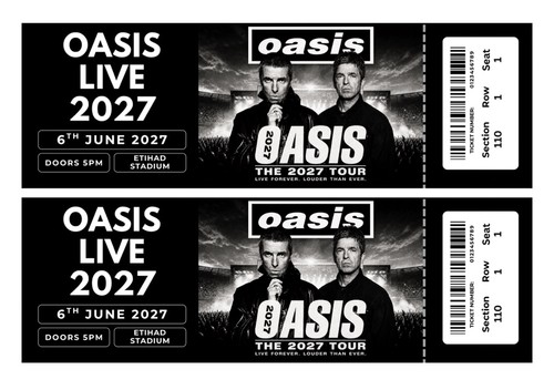 Oasis live tour 2027 - live,