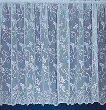 White scroll lace - scroll, curtains