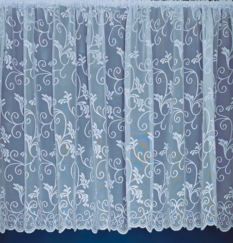White scroll lace net - net, curtains