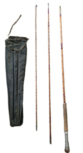 Bamboo fishing rod 6ft - bamboo,