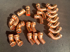 LOT {22} Viega 77052 3/4" ProPress x FTG Copper 90° Street Elbow, 45's, +MORE