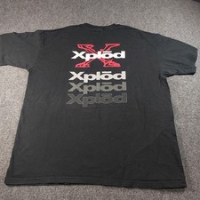 Vintage 90s Car Audio Shirt Sony Xplod XL Black Promo Tee Subwoofer Bass System